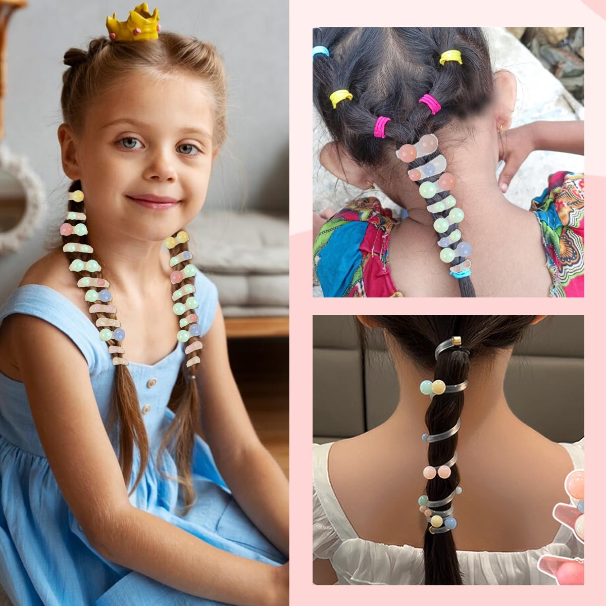 PALAY 4pcs Braids Hair Ties for Girls Spring Hair Ties Cute Color Hair Ties Elastic Hair Ties Ponytail Maker Braids Spiral Hair Ties Beautiful Hair Accessories for Girls PALAY 4pcs Braids Hair Ties for Girls Spring Hair Ties Cute Color Hair Ties Elastic Hair Ties Ponytail Maker Braids Spiral Hair Ties Beautiful Hair Accessories for Girls